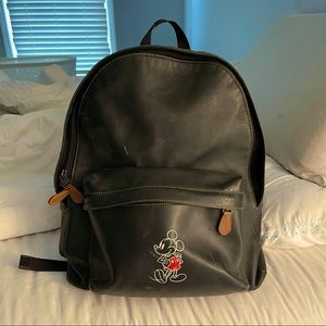 Limited Edition Mickey Mouse Leather Coach Bookbag